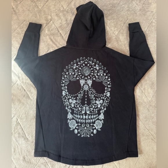 NEW🔥ALLSAINTS Skull Etienne Oversized Cotton Blend Hoodie🔥 - Picture 10 of 16